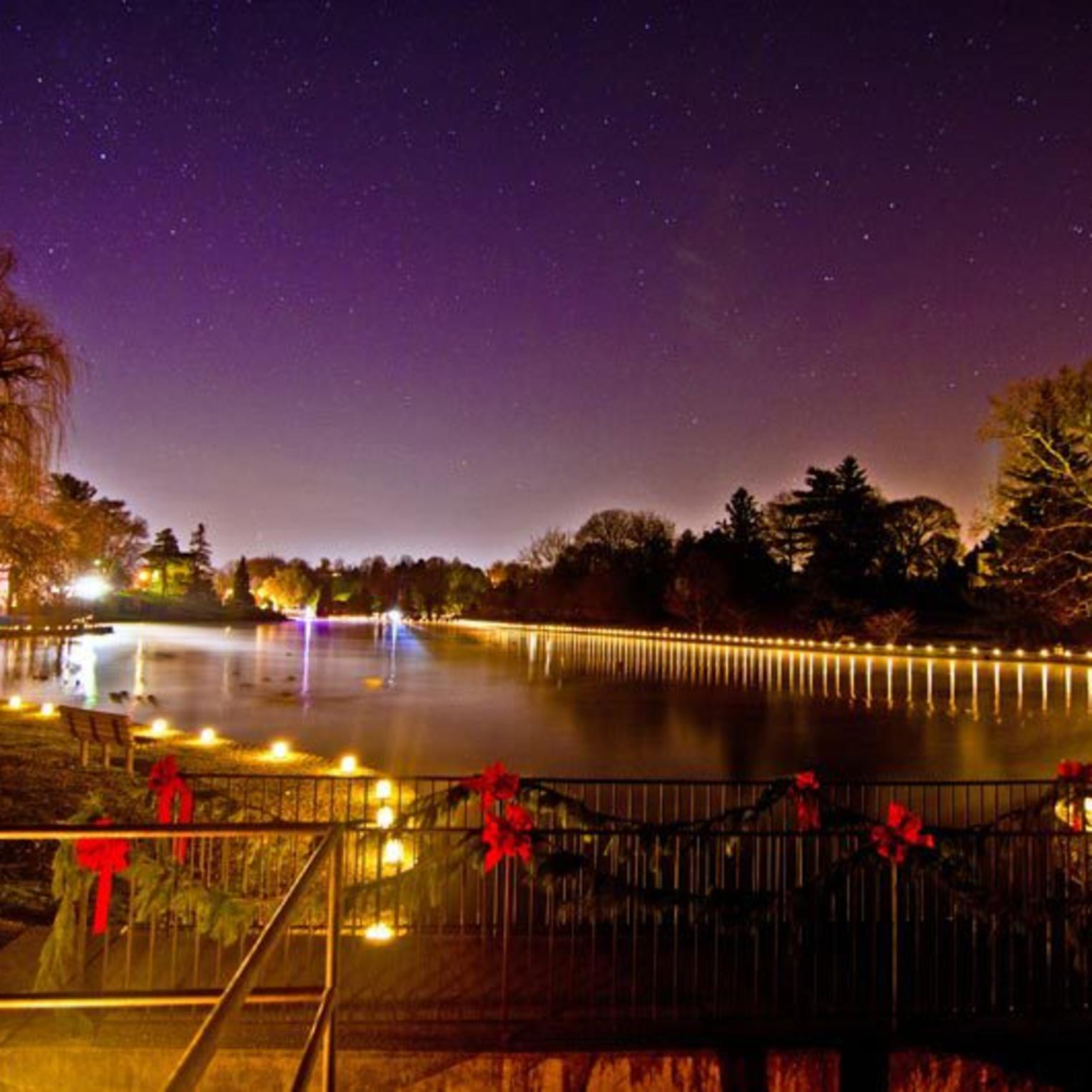 Luminaries Around Children's Lake