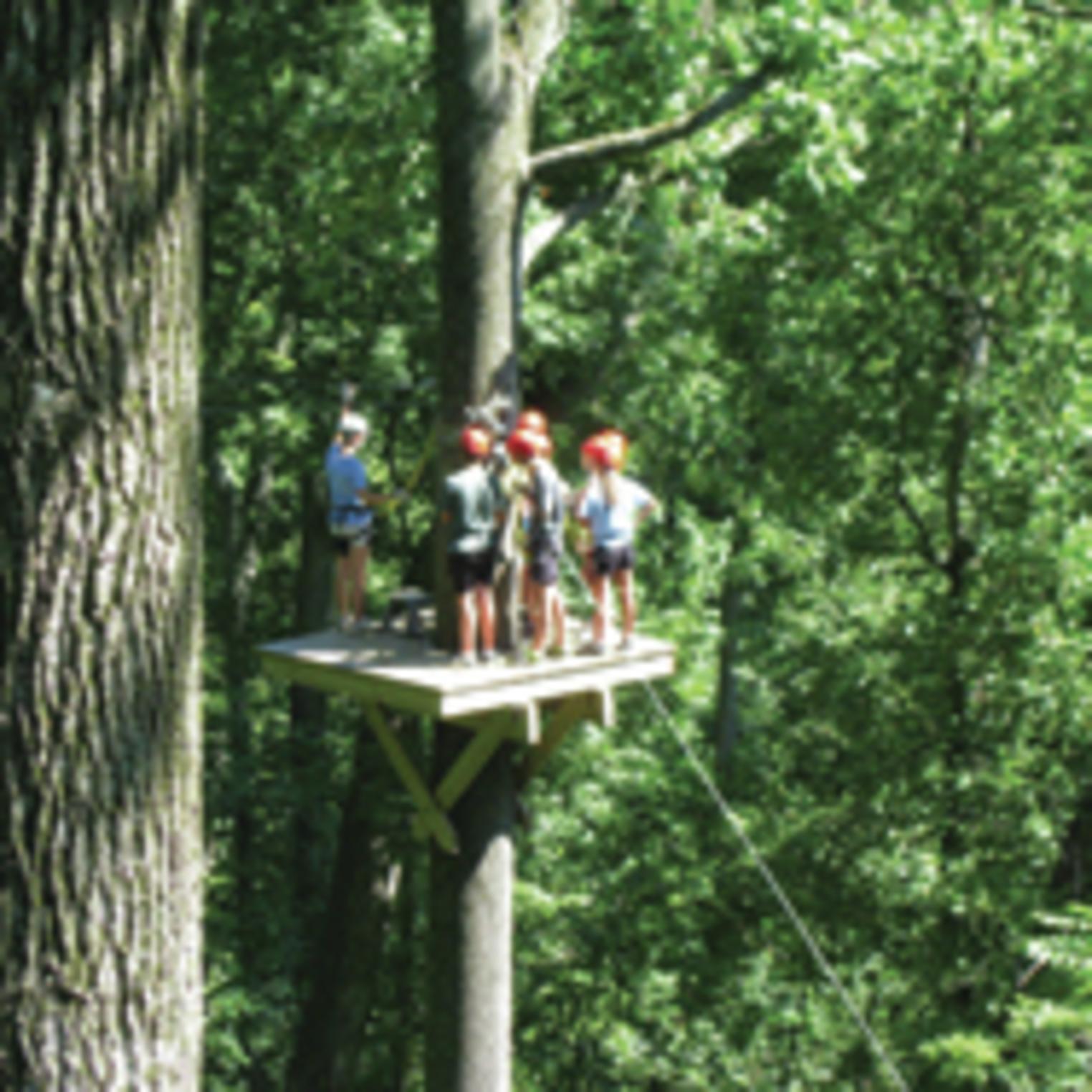 Vertical Trek Zip Line Canopy Tour in Central PA at Roundtop Mountain Resort