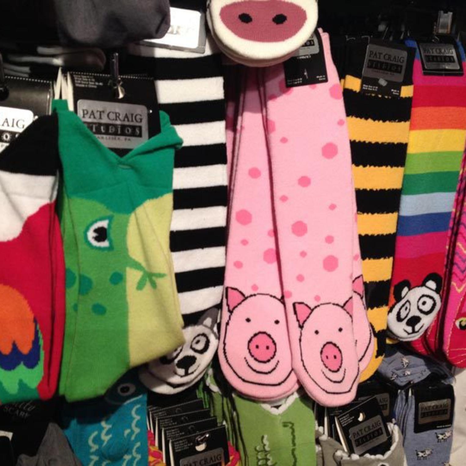 Find fun socks at Pat Craig Studio