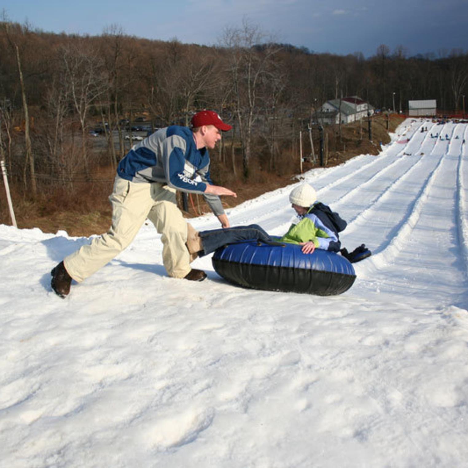 Snow Tubing at Roundtop Mountain Resort