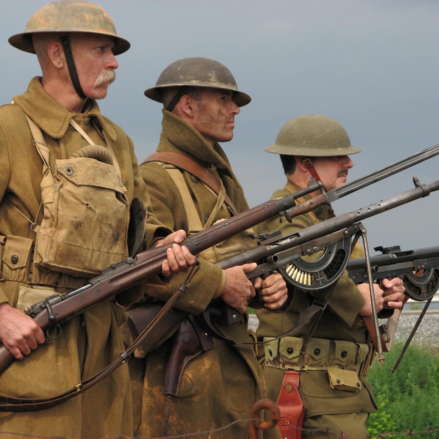 WWI re-enactors at USAHEC