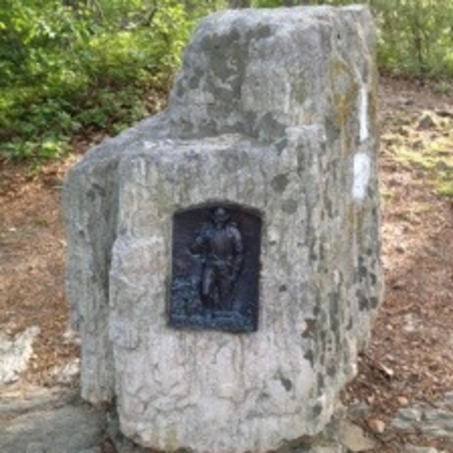 Plaque at Center Point Knob