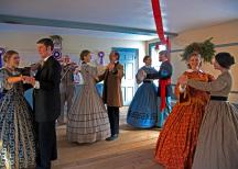 Yuletide became an occasion for parties and dances in the 19th century.