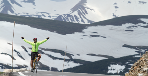 Biking Snowy Peaks
