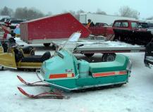 Classic snowmobiles like this Johnson Skee Horse will line up at the Great Eastern Whiteout, Feb. 12 and 13 at the Fulton War Memorial. (Photo by Mary Ellen Barbeau, Oswego County Tourism Office.)