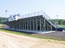 Leg truss bleachers