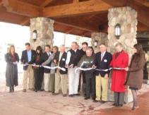 Ribbon Cutting at the Grand Opening of the Tamarack Club at Holiday Valley.