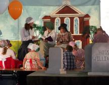 The cast of the children’s musical “Tom Sawyer” performs at Harborfest 2009. This year’s children’s musical is “The Three Musketeers”. Audition are April 27 and 28 from 5 PM to 7 PM at the McCrobie Building in Oswego