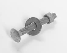 Carriage Bolt with Flat Washer and Hex Nut