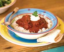 Lamb and rice dish