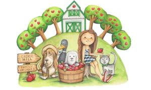 Cider the Orchard Dog, a Story Coloring Book