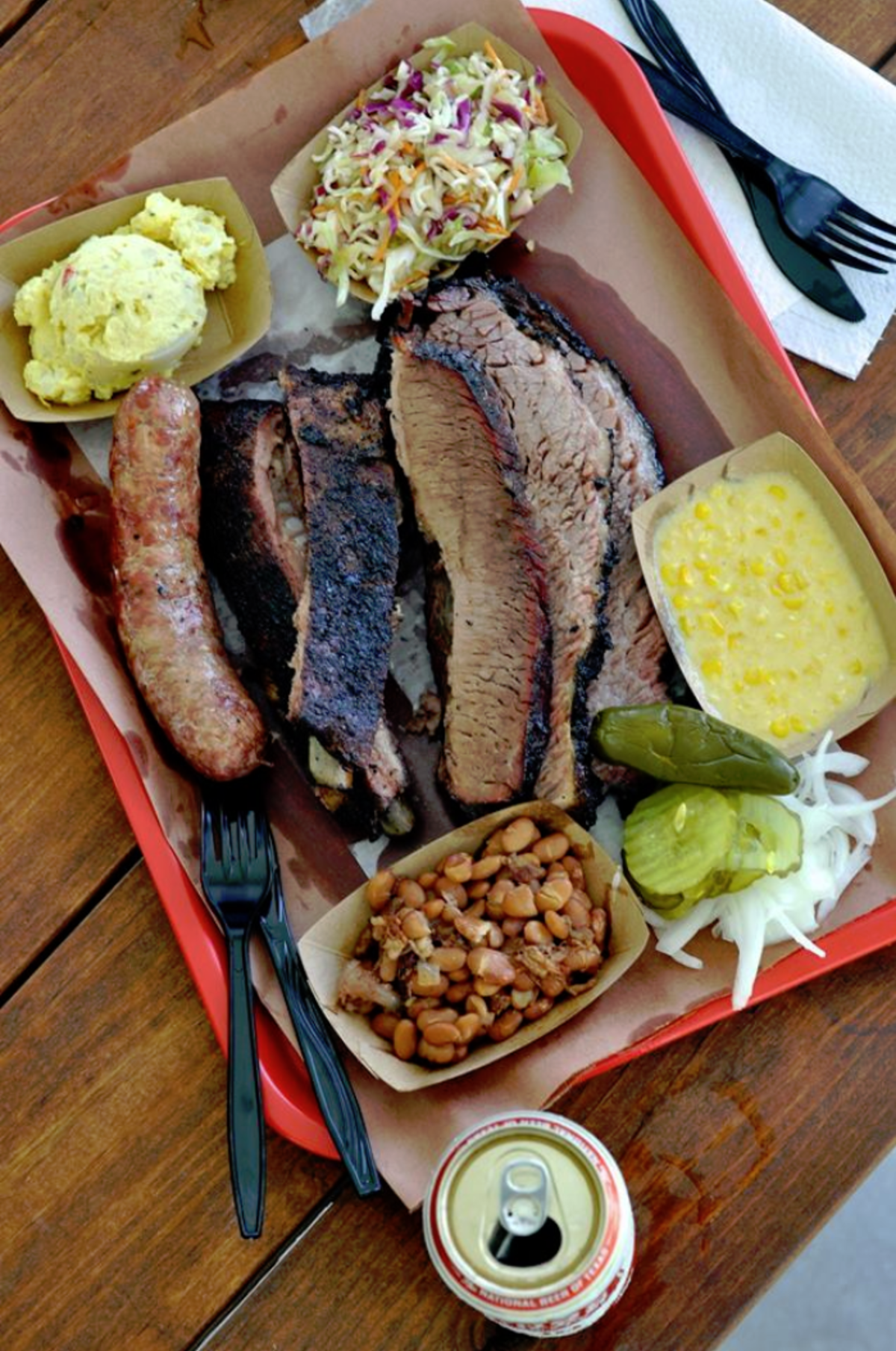 Meal at Killens Barbecue in Pearland, TX