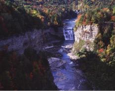 One of three waterfalls at Letchworth State Park