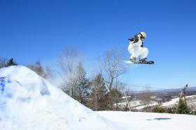 Snowboarder at Blue Mountain Ski Area