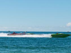 Englewood Beach Waterfest - boats racing