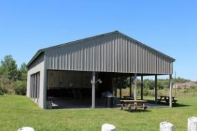 The Picnic Pavilion and the '40 et 8' Boxcar