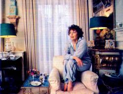 Ava in her London apartment, 1980s.