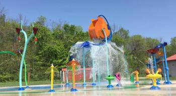 Williams Park has a great new splash area!
