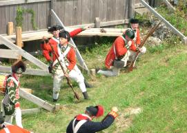 Hundreds of re-enactors are scheduled to present tactical weapons demonstrations on Saturday and Sunday, Aug. 14-15, during the National Encampment of the Brigade of the American Revolution at Fort Ontario in Oswego.