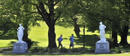 Wright Park statues