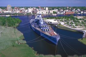 Battleship NORTH CAROLINA in downtown Wilmington