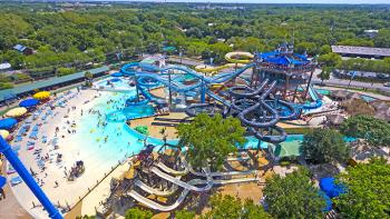 Schlitterbahn Waterpark-aerial view