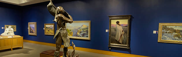 Sculptures and paintings at the National Cowboy Museum in OKC