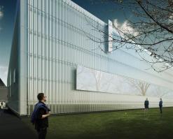 The Corning Museum of Glass today unveiled the preliminary design for an expansion that will create a new North Wing, featuring light-filled galleries for its collection of contemporary works in glass, as well as one of the world’s largest facilities for glassblowing demonstrations and live glass design sessions.