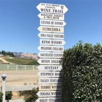 Wine Trail sign in SLO CAL
