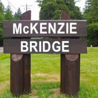 McKenzie Bridge Oregon Sign