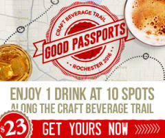 Enjoy 1 drink at 10 spots along the Rochester Craft Beverage Trail