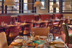 Dining room of Charley Creek Inn in Wabash County