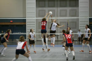 A volleyball tournament at the Pontchartrain Center in Jefferson Parish, LA