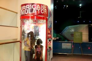Hurricane machine at the Rochester Museum & Science Center lets you feel high speed winds