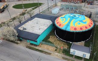 Jeffersonville Arts District Aerial 1