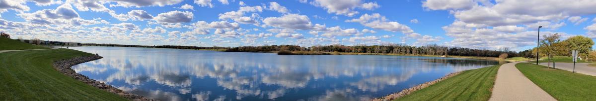 Panoramic View of Lake Andrea