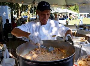 Cooking the shrimp for the Shrimp & Grits Festival on Jekyll Island