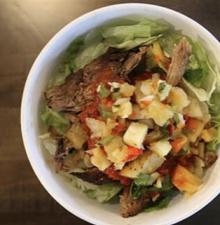 bowl from agave and rye in covington ky of taco ingredients