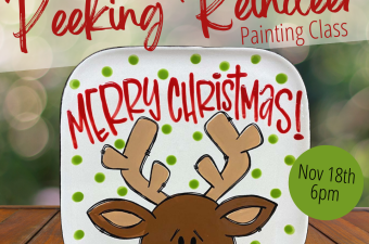 Peeking Reindeer Painting Class