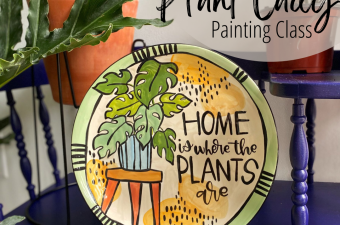 Plant Lady Painting Class