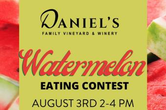 Watermelon Eating Contest at Daniel's Vineyard