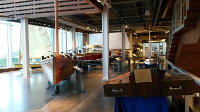 first floor exhibits at the Maritime & Seafood Industry Museum