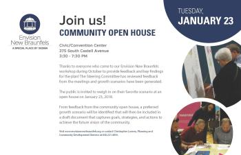 Community Open House flyer