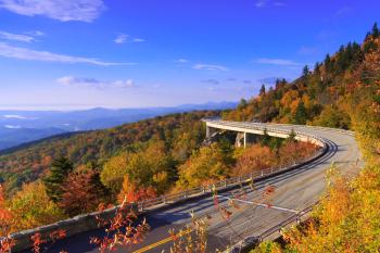 Linn Cove Viaduct in the Fall