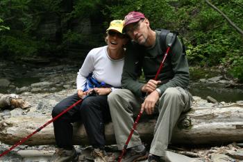 Hiking Grimes Glen Park in Naples