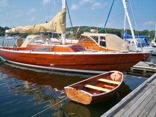 Sailboat in the harbor