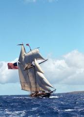 The first-ever Sailing Seaway Clayton presented by Davidson Auto Group and Lake Ontario Realty makes its way to the Thousand Islands Regional Dock at Frink Park with a special appearance by America’s Privateer, tall ship Lynx.