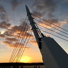 Waterfront sunset