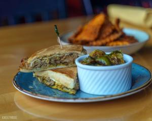 Plated sandwich and a side from Sunspot in Knoxville