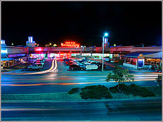 Nob hill shopping center at night by marblestreetstudio.com